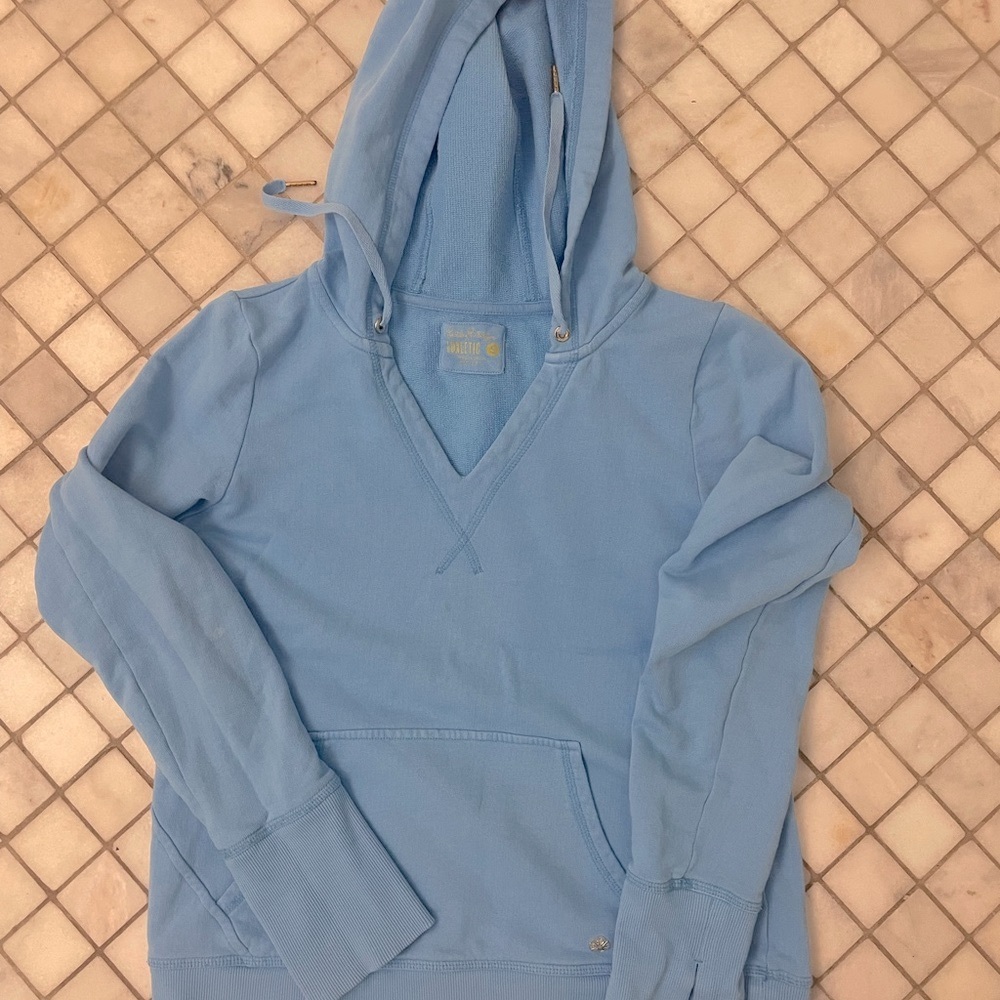 Lilly Pulitzer Luxletic Carrie Pullover Size-small Color-Bondi Blue